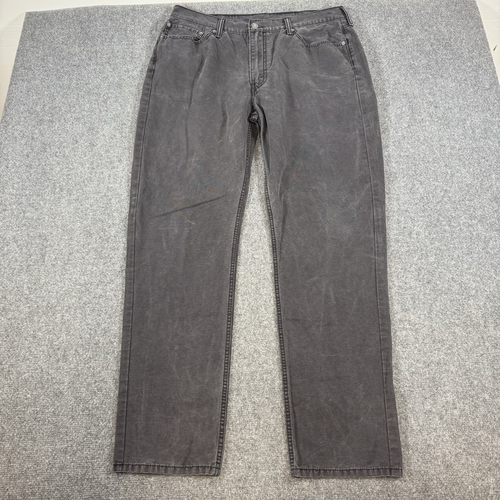 Levi's Jeans Mens 38x32 (Fits 34x32) Black 514 Slim Straight Stretch Denim